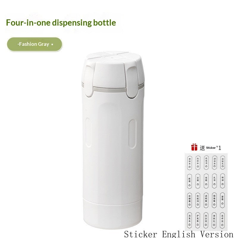 4-in-1 Travel Dispenser Bottles Set