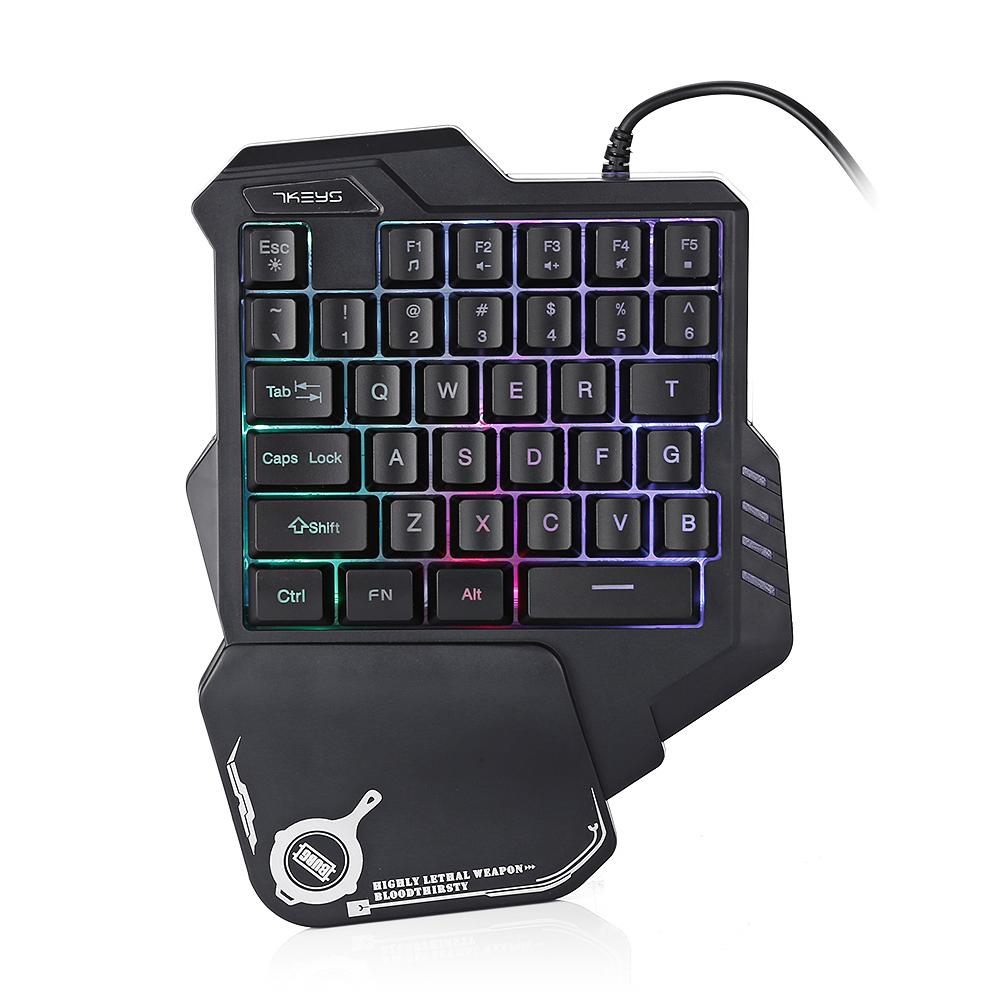 One-Handed Mechanical Gaming Keyboard – RGB Backlit