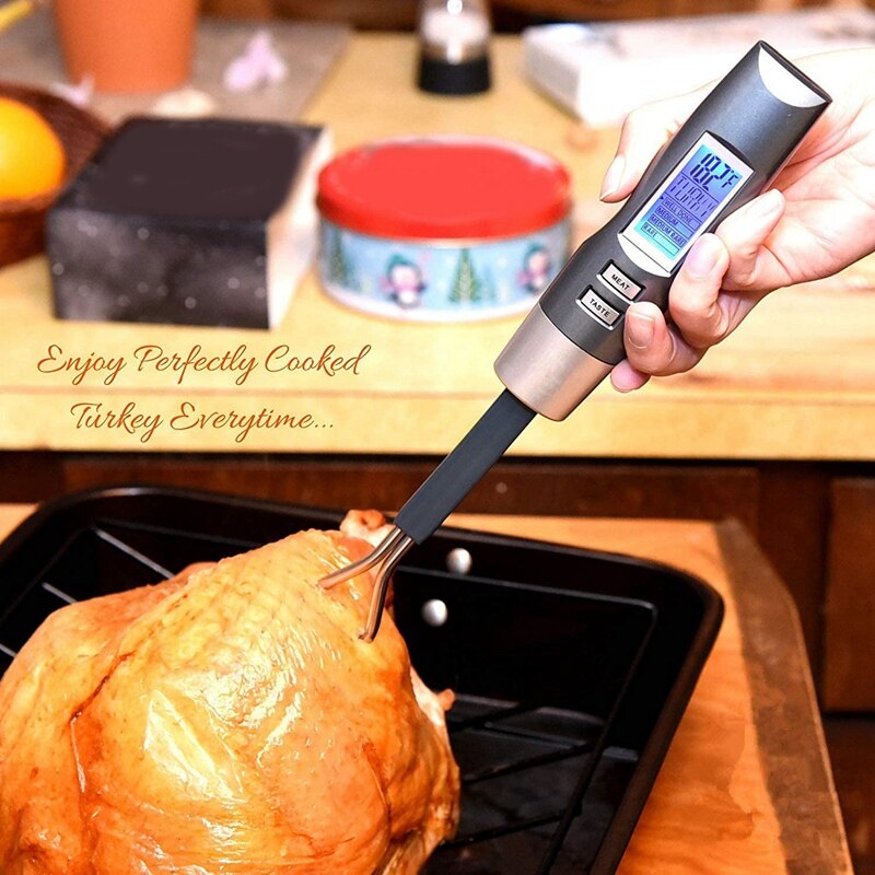 Stainless Steel BBQ Fork Thermometer