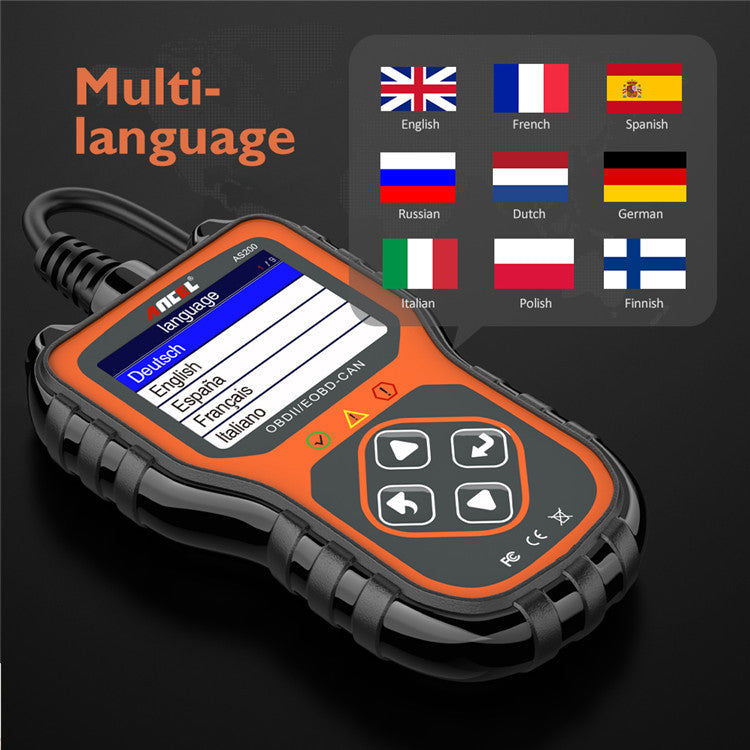Ancel AS200 OBD2 Car Diagnostic Scanner