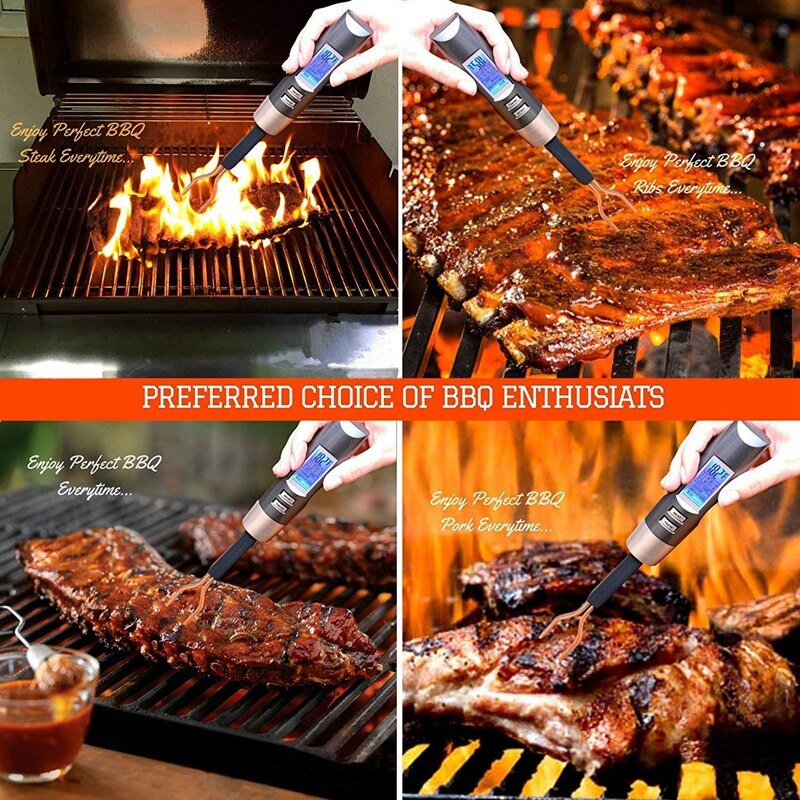 Stainless Steel BBQ Fork Thermometer