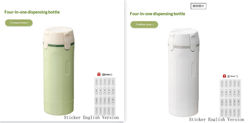 4-in-1 Travel Dispenser Bottles Set