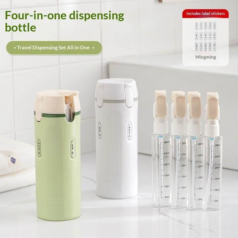 4-in-1 Travel Dispenser Bottles Set