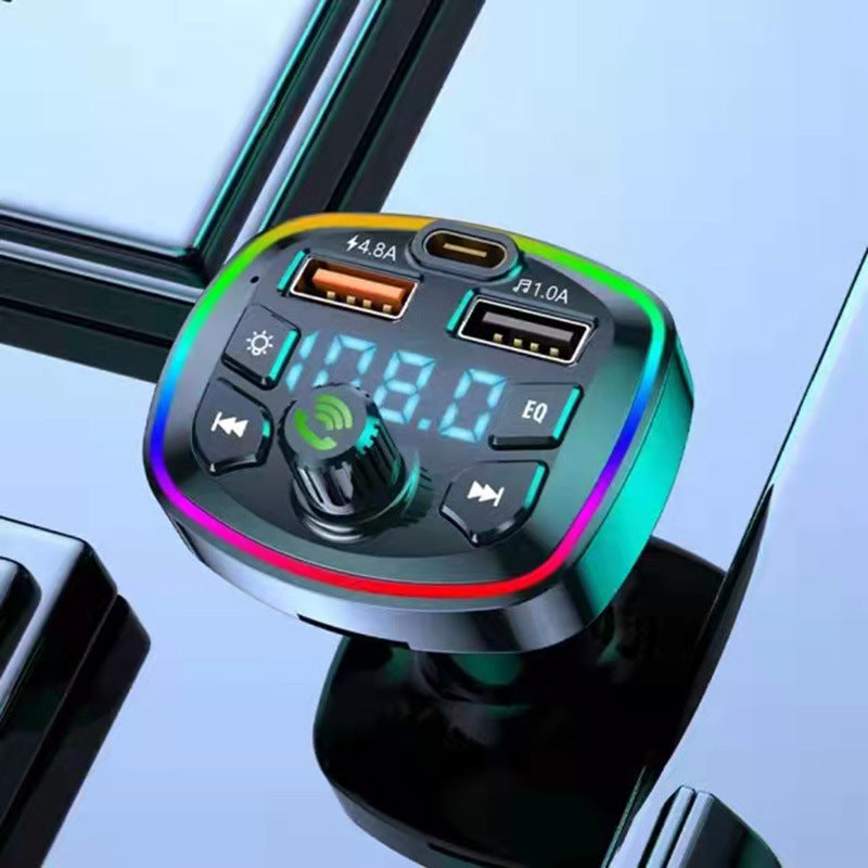 Bluetooth FM Transmitter – Hands-Free Car Kit & USB Charger