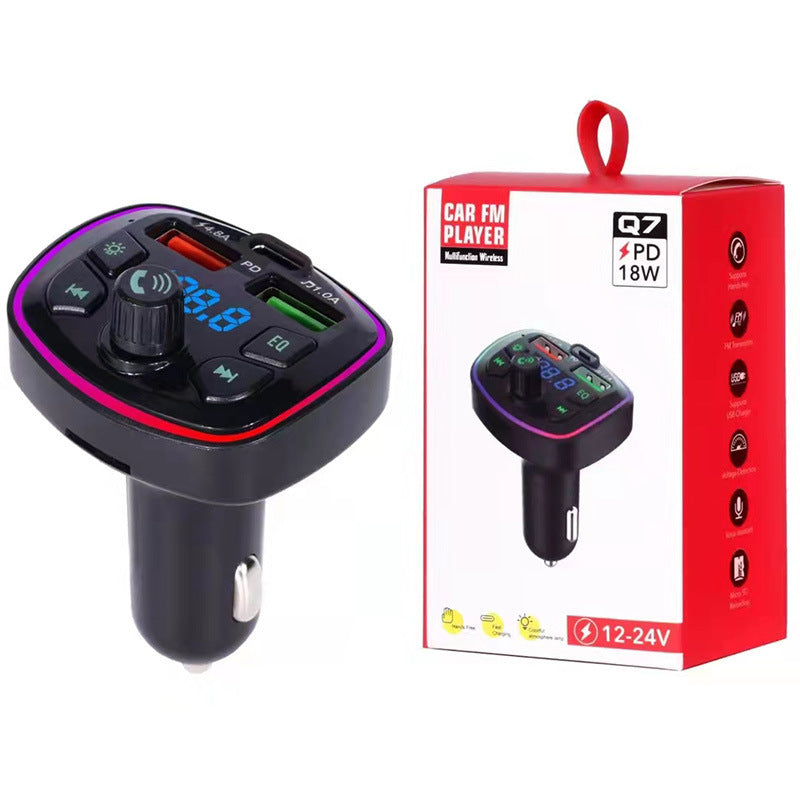 Bluetooth FM Transmitter – Hands-Free Car Kit & USB Charger